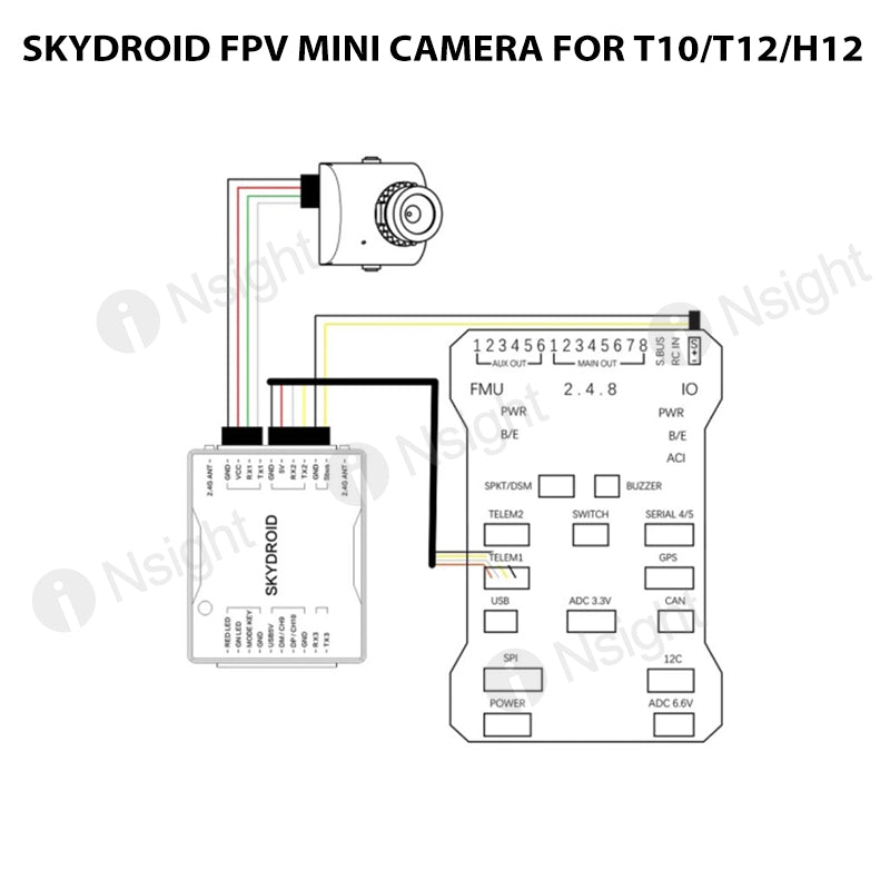 Skydroid FPV Mini Camera For T10/T12/H12