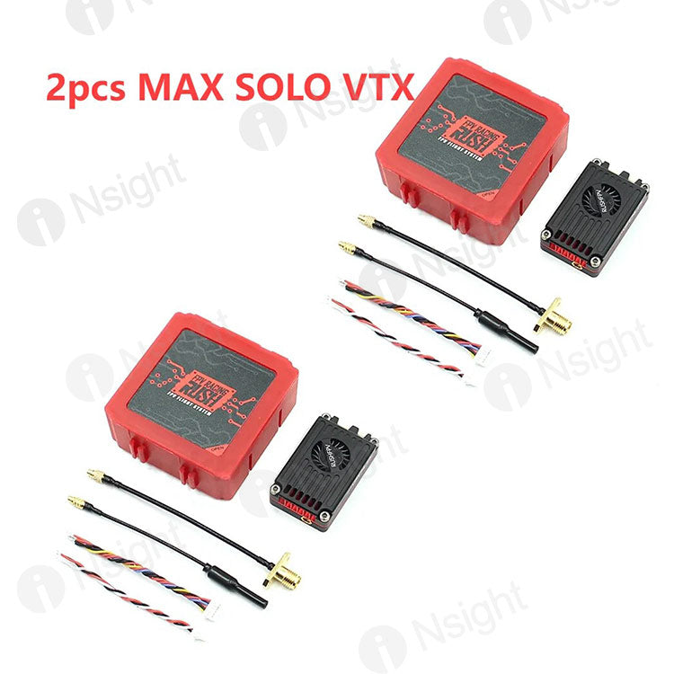 RUSHFPV RUSH TANK SOLO/MAX SOLO 2.5W 5.8GHz 48CH PitMode1.6W Adjustable VTX 2-6S Built-in Microphone CNC Cooling Shell forFPV Long Range