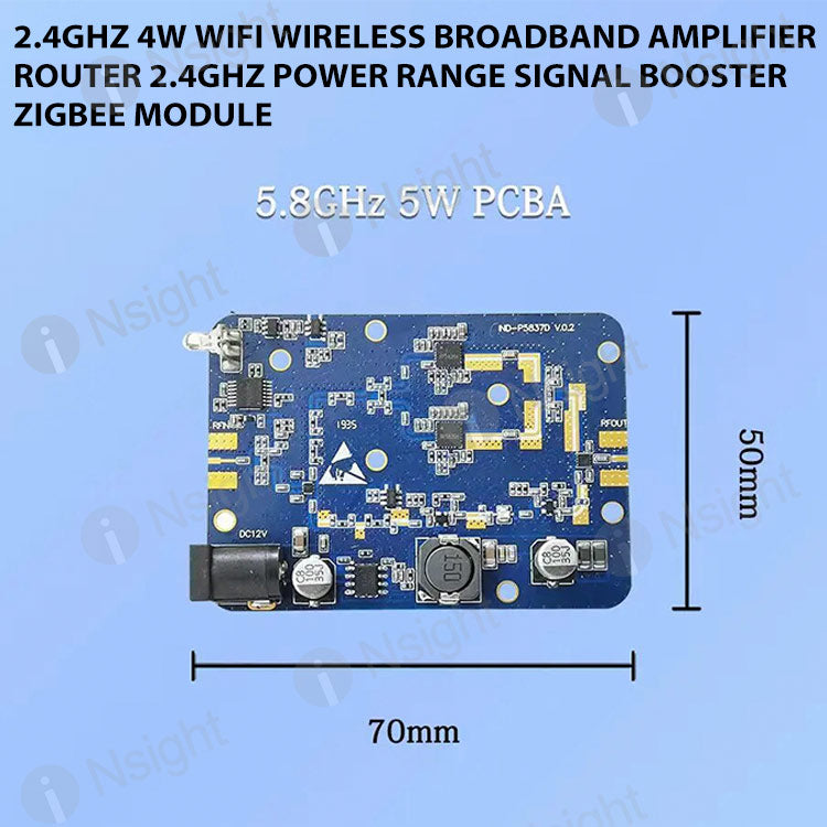 2.4GHz 4W Wifi Wireless Broadband Amplifier Router 2.4Ghz Power Range Signal Booster ZigBee Module