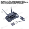 Skydroid T12 2.4GHz 12CH Intergrated Control Video and Telemtry System 20km Range Transmitter with R12 Receiver and Camera for RC Drone
