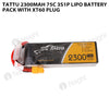 Tattu 2300mAh 3S 75C Lipo Battery Pack With XT60 Plug
