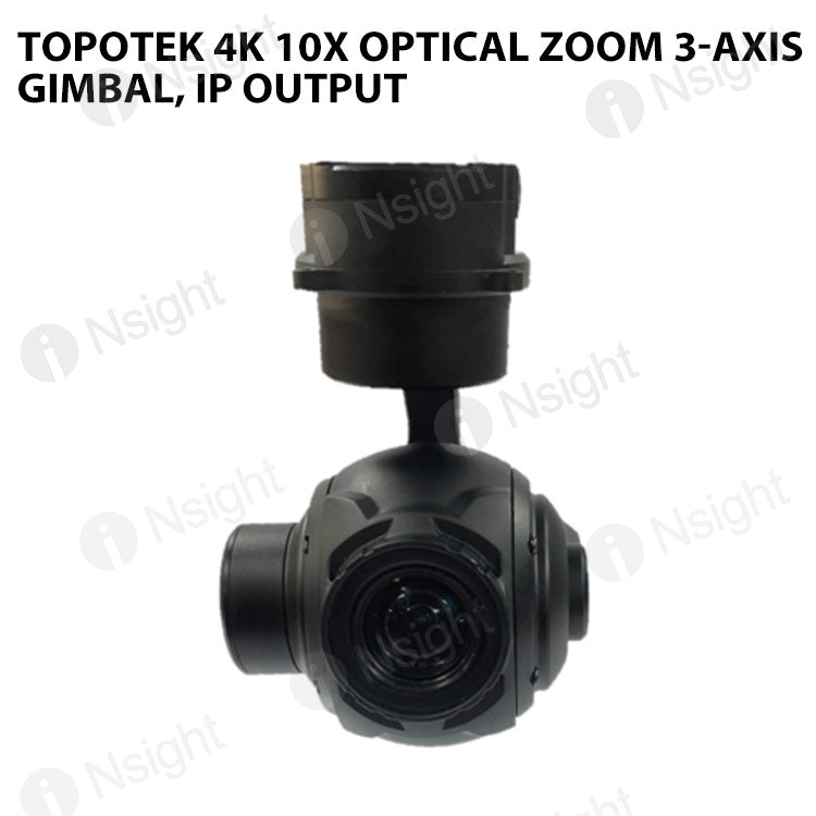 Topotek KIP10S4K 4K 10X Optical zoom 3-Axis Gimbal, IP output