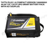 Tattu Plus 1.0 Compact Version 10000mAh 44.4V 15C 12S1P Lipo Smart Battery Pack With AS150UPlug