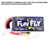 Tattu 1550mAh 4s 100C 14.8V FunFly Lipo Battery Pack With XT60 Plug For Practice