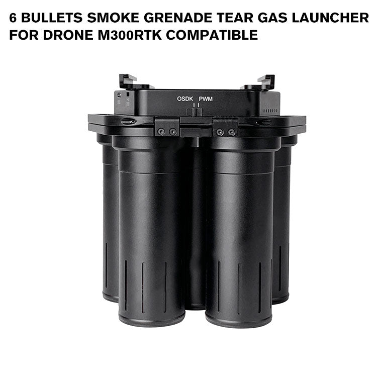 6 Bullets Smoke Grenade Tear Gas Launcher for Drone M300RTK Compatible