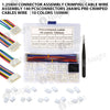 1.25MM Connector assembly crimping cable wire assembly 140 pcsconnectors 28AWG Pre-Crimped Cables Wire(10 Colors 150mm)