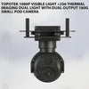 Topotek 1080P visible light +256 thermal imaging dual light with dual output 180g small pod camera