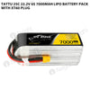 Tattu 6S 7000mAh 25C 22.2V Lipo Battery Pack With XT60 Plug