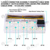 1.25MM Connector assembly crimping cable wire assembly 140 pcsconnectors 28AWG Pre-Crimped Cables Wire(10 Colors 150mm)