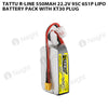 Tattu R-Line 550mAh 22.2V 95C 6S1P Lipo Battery Pack With XT30 Plug