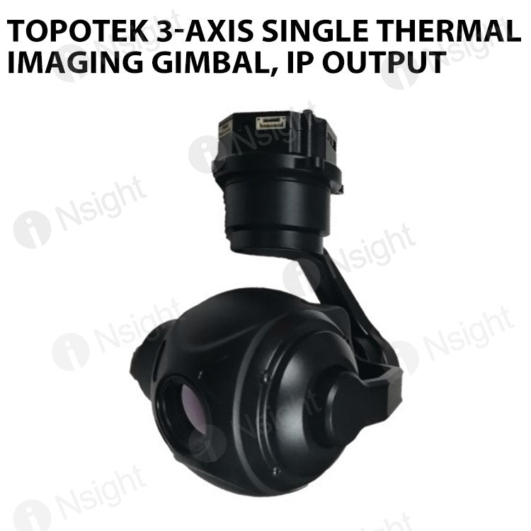 Topotek SIP640G 3-Axis single thermal imaging gimbal, IP output