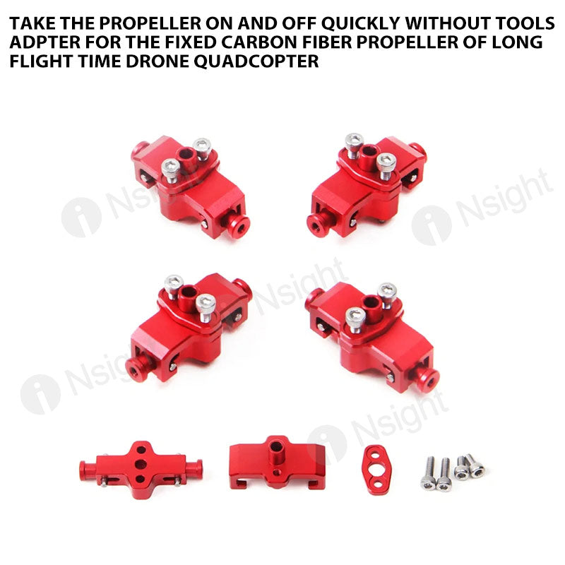 Take the propeller on and off quickly without tools adpter for the fixed carbon fiber propeller of long flight time drone quadcopter