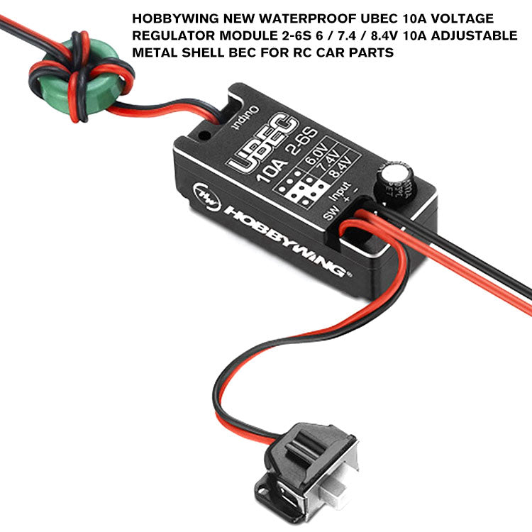 UBEC (新品) Hobbywing New Waterproof UBEC 10A Voltage Regulator Module 2-6S 6