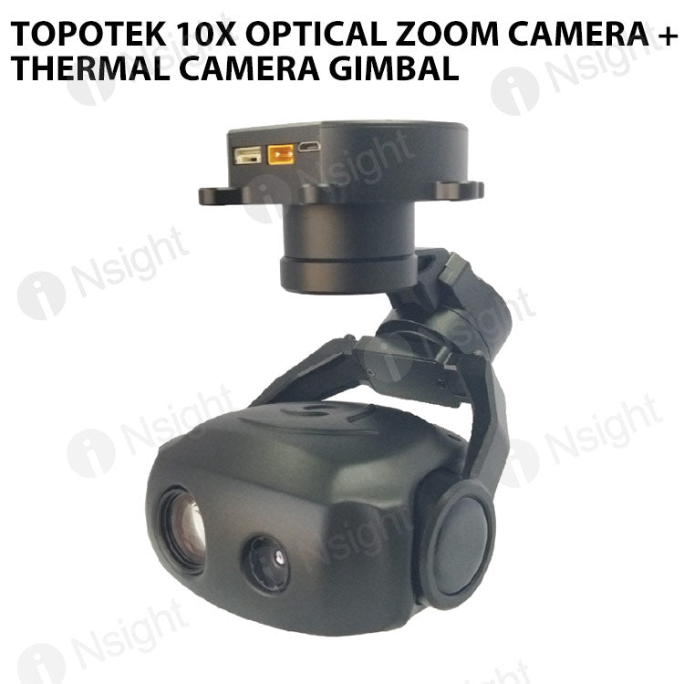 Topotek 10x Optical Zoom Camera +Thermal camera Gimbal