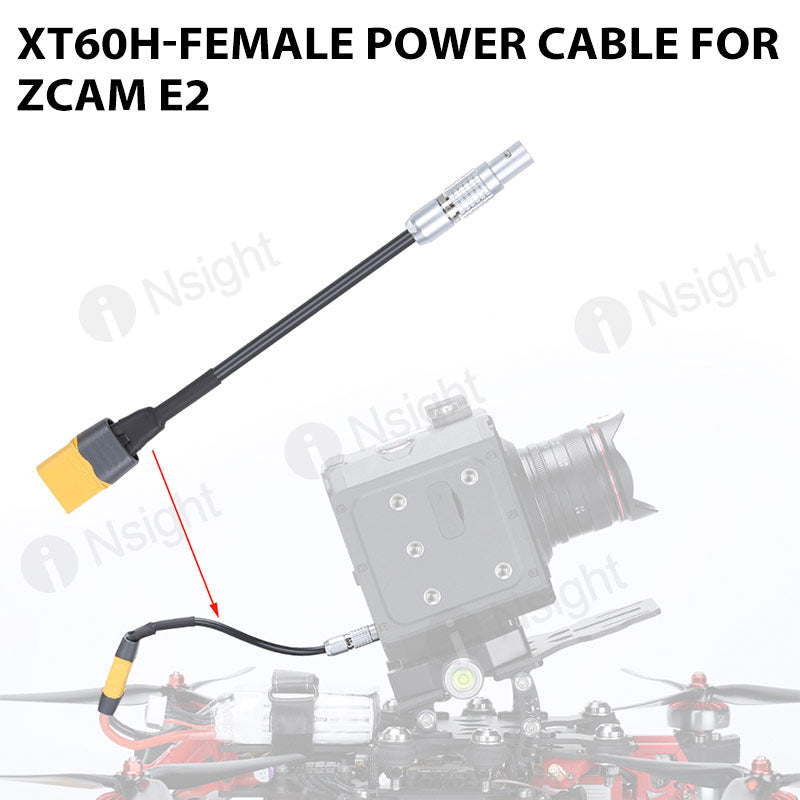 XT60H-Female Power Cable for ZCAM E2