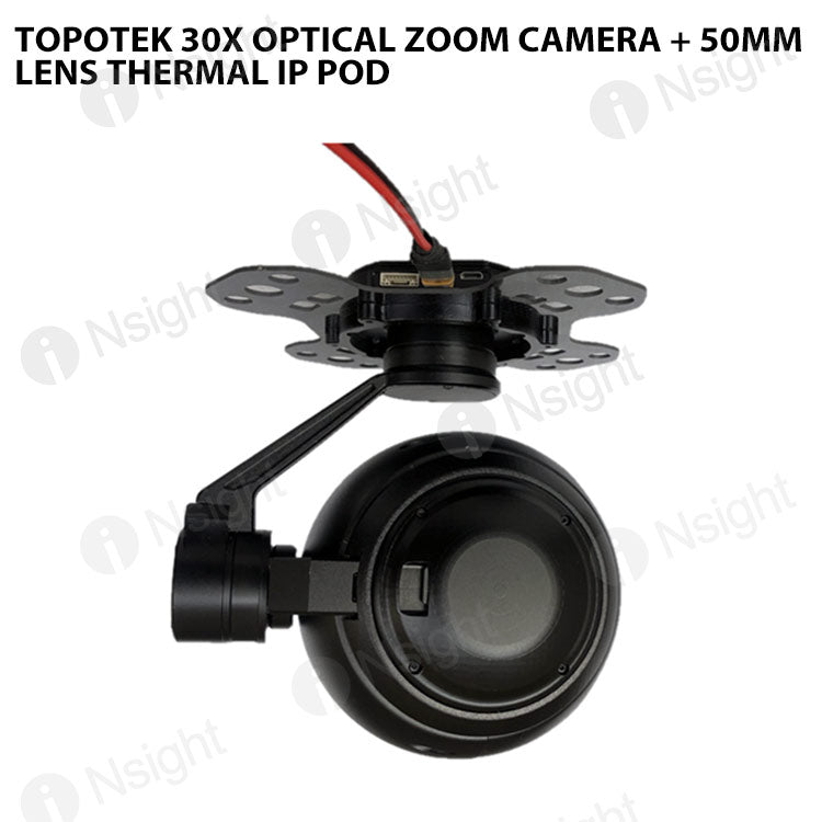 Topotek 30x Optical Zoom Camera + 50mm lens Thermal IP Pod