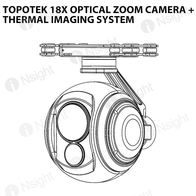 Topotek 18x Optical Zoom Camera + Thermal Imaging System