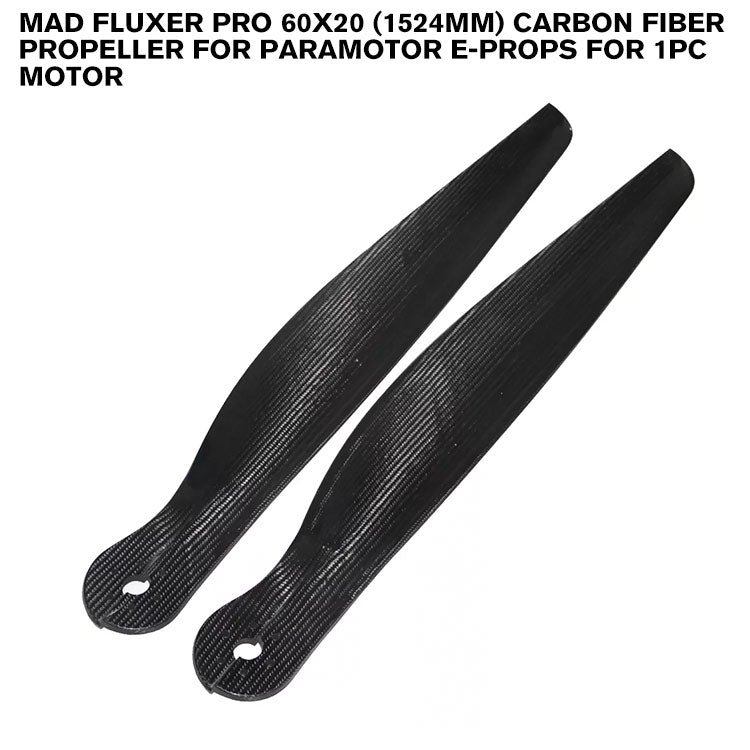 FLUXER PRO 60X20 (1524mm) Carbon Fiber Propeller For PARAMOTOR E-PROPS For 1pc Motor