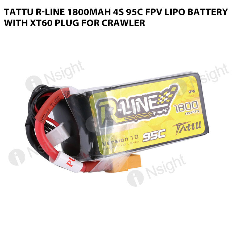 Tattu 1800mah 4S 95C R-Line Lipo Battery With XT60 Plug