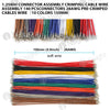 1.25MM Connector assembly crimping cable wire assembly 140 pcsconnectors 28AWG Pre-Crimped Cables Wire(10 Colors 150mm)