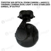 Topotek 30x Optical zoom camera + 640x512 thermal camera Dual light 3-Axis Stabilized Gimbal, IP output
