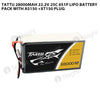 Tattu 28000mAh 22.2V 25C 6S1P Lipo Battery Pack With AS150 +XT150 Plug