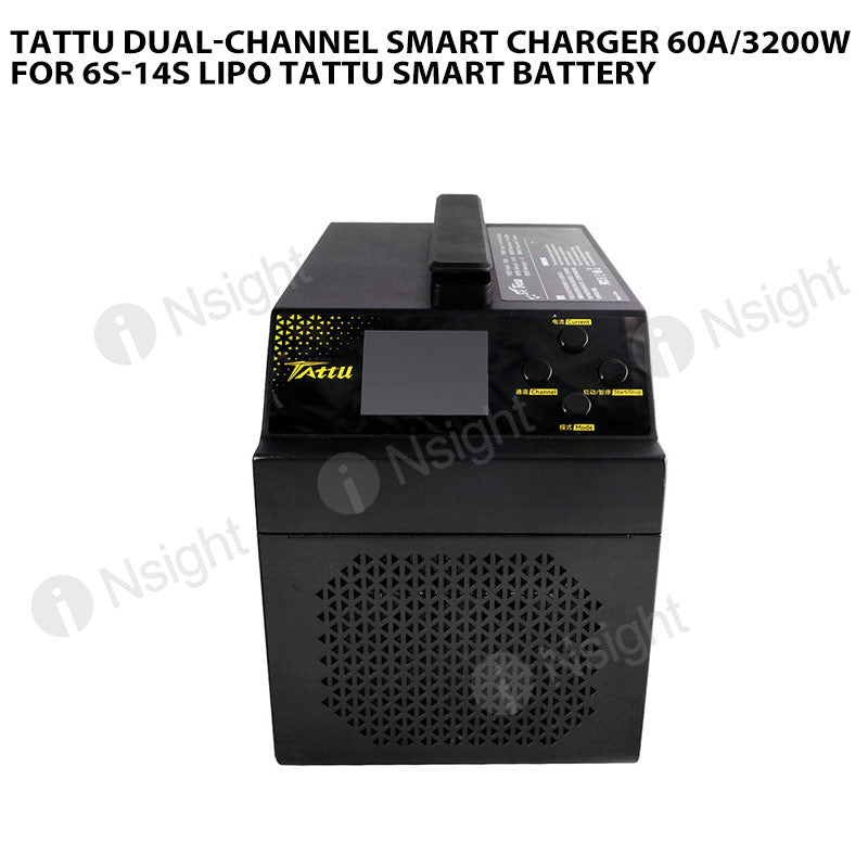 Tattu Dual-Channel Smart Charger 60A/3200W For 6S-14S LiPo Tattu Smart Battery