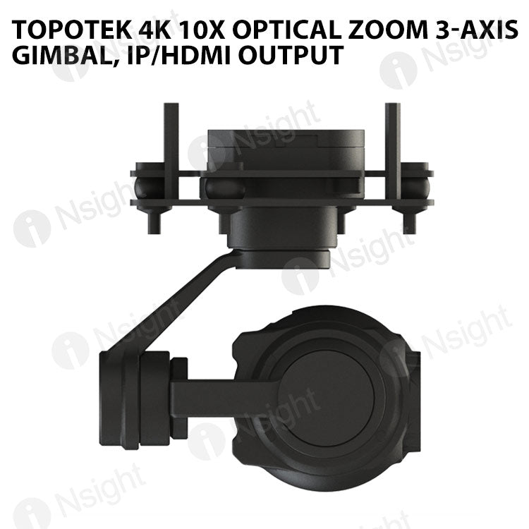 Topotek 4K 10X Optical zoom 3-Axis Gimbal, IP/HDMI output