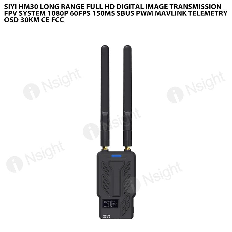 SIYI HM30 Long Range Full HD Digital Image Transmission FPV System 1080p 60fps 150ms SBUS PWM Mavlink Telemetry OSD 30KM CE FCC
