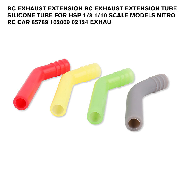 RC Exhaust Extension RC Exhaust Extension Tube Silicone Tube For HSP 1/8 1/10 Scale Models Nitro RC Car 85789 102009 02124 Exhau