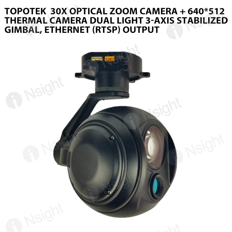 Topotek 30x Optical Zoom Camera 640*512 Thermal Camera Dual