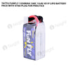 Tattu 1550mAh 4s 100C 14.8V FunFly Lipo Battery Pack With XT60 Plug For Practice