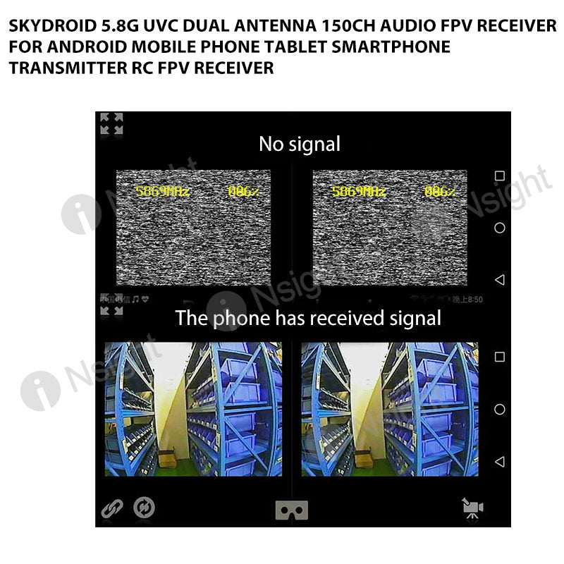 Shimbol TP Mini système de transmission vidéo sans fil, émetteur et