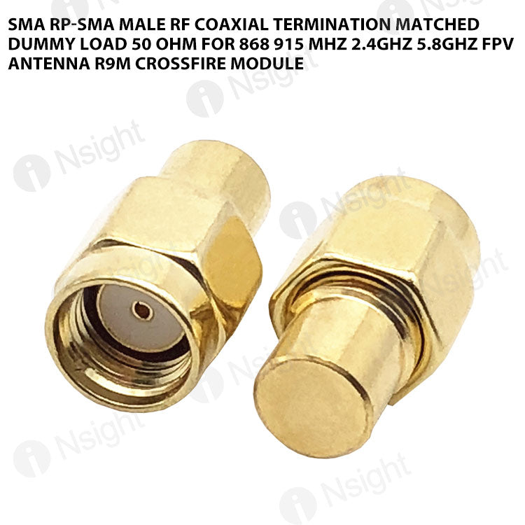 SMA RP-SMA Male RF Coaxial Termination Matched Dummy Load 50 Ohm For 868 915 MHz 2.4GHz 5.8GHz FPV Antenna R9M Crossfire Module