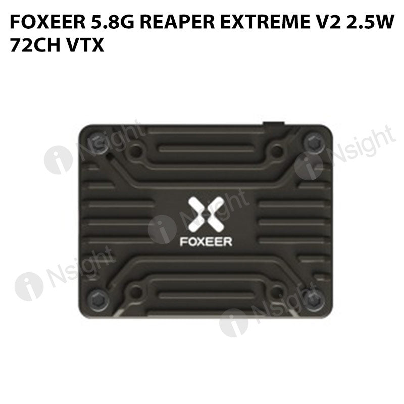 Émetteur Vidéo FPV Foxeer Reaper Extreme V2 5.8G 2.5W Haute Puissance 72 Canaux