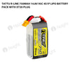 Tattu 750mAh 4S 95C 14.8V R-Line Lipo Battery Pack With XT30 Plug