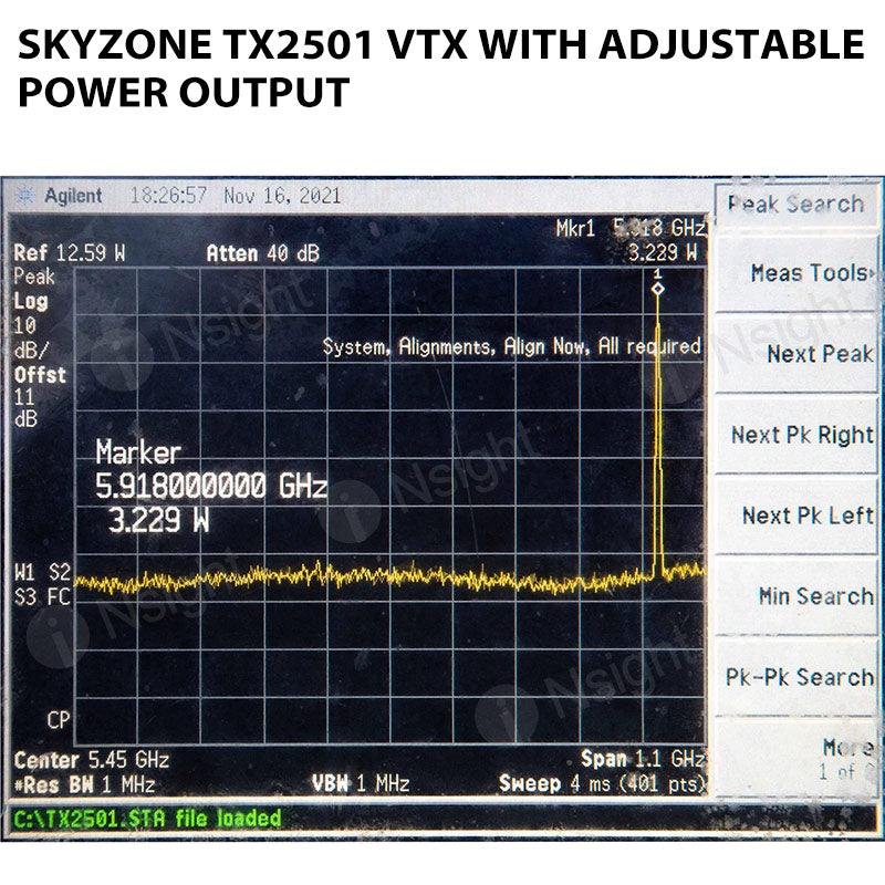 SKYZONE TX2501 VTX with Adjustable Power Output