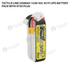 Tattu 550mAh 4s 95C 14.8V R-Line Lipo Battery Pack With XT30 Plug