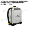 Tattu Pro 22000mAh 51.8V 25C 14S1P Lipo Smart Battery Pack With AS150U-F Plug