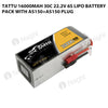 Tattu 16000mAh 30C 22.2V 6S Lipo Battery Pack With AS150+AS150 Plug