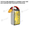 Tattu R-Line Version 4.0 1550mAh 14.8V 130C 4S1P Lipo Battery Pack With XT60 Plug