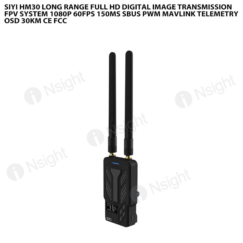 SIYI HM30 Long Range Full HD Digital Image Transmission FPV System 1080p 60fps 150ms SBUS PWM Mavlink Telemetry OSD 30KM CE FCC