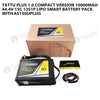 Tattu Plus 1.0 Compact Version 10000mAh 44.4V 15C 12S1P Lipo Smart Battery Pack With AS150UPlug