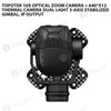 Topotek 10x Optical Zoom + 320*240 Thermal imaging Dual Light 3-Axis Gimbal, IP output