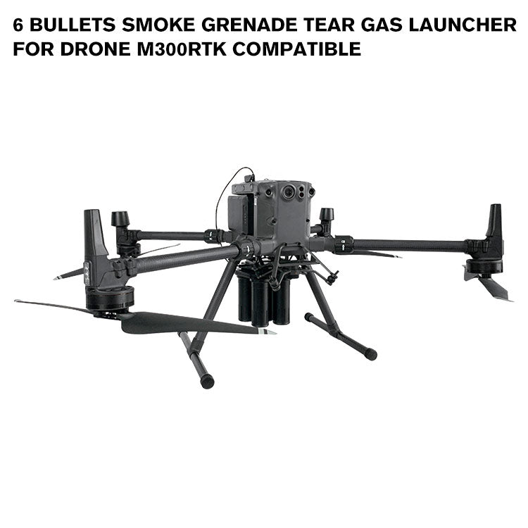 6 Bullets Smoke Grenade Tear Gas Launcher for Drone M300RTK Compatible