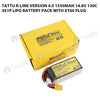 Tattu R-Line Version 4.0 1550mAh 14.8V 130C 4S1P Lipo Battery Pack With XT60 Plug