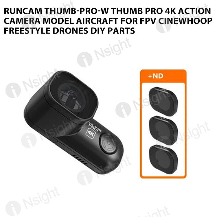 RunCam THUMB-PRO-W Thumb Pro 4K Action Camera Model aircraft for FPV Cinewhoop Freestyle Drones DIY Parts