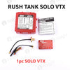 RUSHFPV RUSH TANK SOLO/MAX SOLO 2.5W 5.8GHz 48CH PitMode1.6W Adjustable VTX 2-6S Built-in Microphone CNC Cooling Shell forFPV Long Range