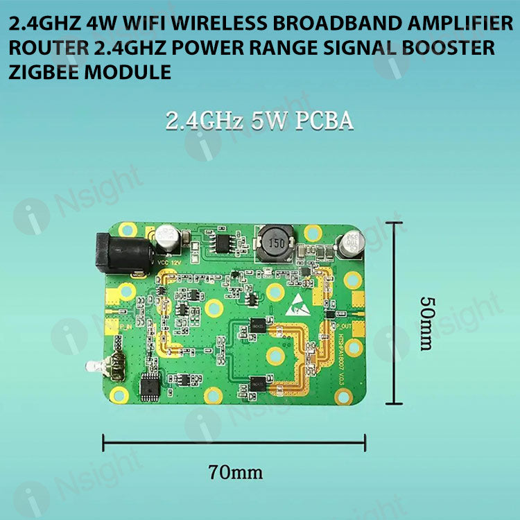 2.4GHz 4W Wifi Wireless Broadband Amplifier Router 2.4Ghz Power Range Signal Booster ZigBee Module
