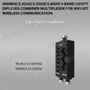 400MHz/2.4GHz/3.5GHz/5.8GHz 4 Band Cavity Diplexer Combiner Multiplexer For WiFi IOT Wireless Communication